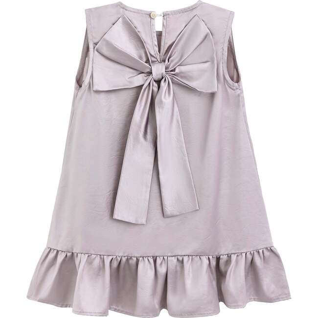 Sofia Bow Dress, Purple - Dresses - 3