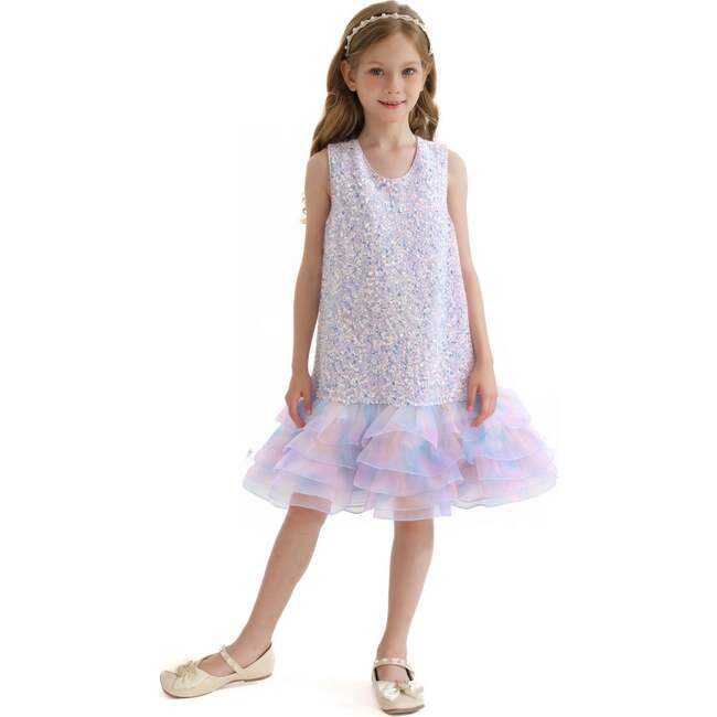 Sparkling Cecilia Dress, Purple - Dresses - 4