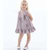Sofia Bow Dress, Purple - Dresses - 4