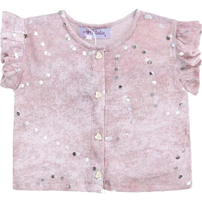 Sequin Shorts Set, Mauve Cream - Mixed Apparel Set - 4