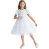 Sequin Color Bloom Dress, Blue - Dresses - 5