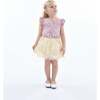 Sequin Shorts Set, Mauve Cream - Mixed Apparel Set - 7