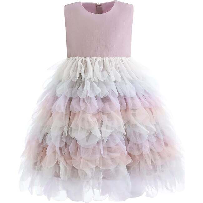 Multi Ruffle Layla Dress, Purple