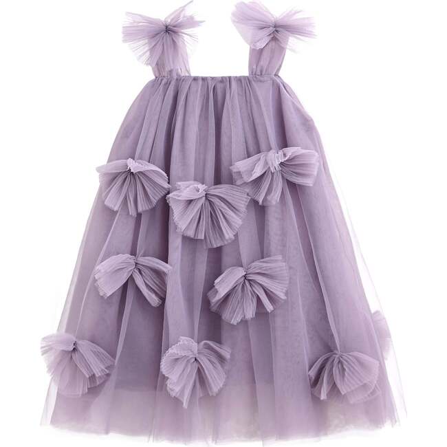 Emery Sleeveless Bow Dress, Purple