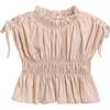 Ruffle Bow Outfit Set, Beige - Mixed Apparel Set - 2