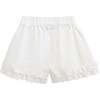 Ruffle Bow Outfit Set, Beige - Mixed Apparel Set - 3