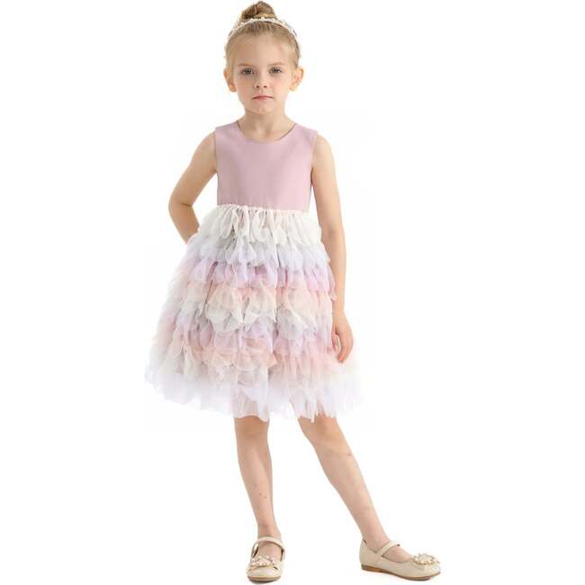 Multi Ruffle Layla Dress, Purple - Dresses - 4