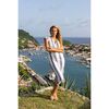Noa Women's Maxi Caftan Navy Stripe - Dresses - 2