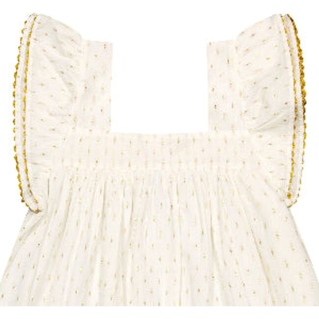 Mini Sandrine Women's Dress Gold Dobby - Dresses - 2