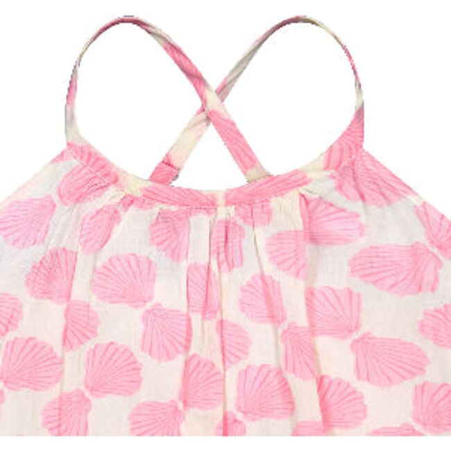 Mini Chantal Girl's Sundress Shell Beach Pink - Dresses - 2