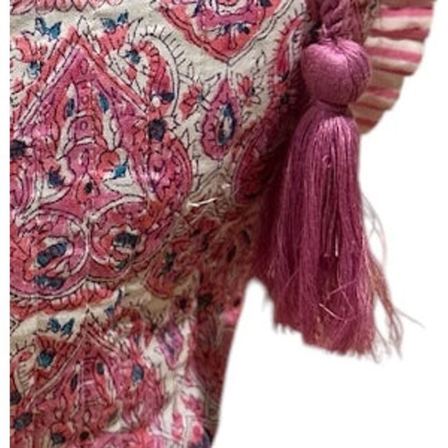La Plage Ruffle Pouch Pink Paisley - Bags - 2
