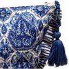 La Plage Ruffle Pouch Blue Paisley - Bags - 2