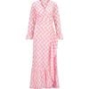 Genevieve Women's Ruffle Wrap Dress Shell Beach Pink - Dresses - 1 - thumbnail