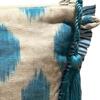 La Plage Ruffle Pouch Aqua Ikat - Bags - 3