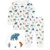The Organic Long Sleeve Pajama Set, Wild Safari - Pajamas - 1 - thumbnail