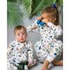 The Organic Zipper Footie, Wild Safari - Footie Pajamas - 2