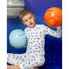 The Organic Long Sleeve Pajama Set, Aliens and Astronauts - Pajamas - 2