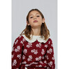 Lila Flower Sweater, Rio red - Sweaters - 2