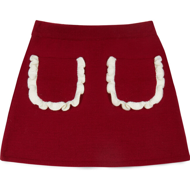 Lila Flower Skirt, Rio Red