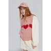 Petra Heart Waistcoat, Pink/Red - Vests - 2