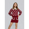 Lila Flower Sweater, Rio red - Sweaters - 3