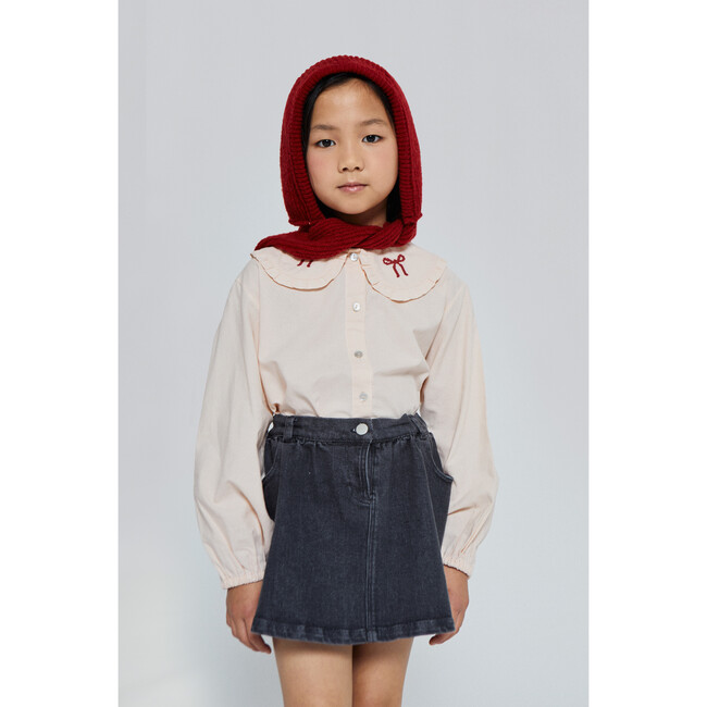Felicia Knot Blouse, Light Pink - Blouses - 2
