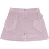 Cuore Corduroy Skirt, Mauve - Skirts - 1 - thumbnail