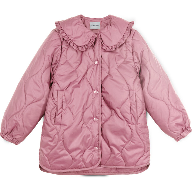 Olivia Collared Coat, Pink Lavender