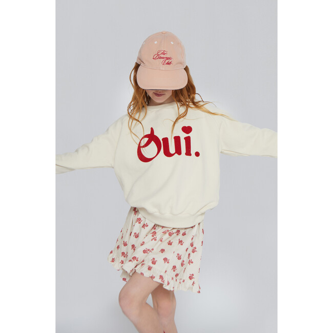 Oui Felpa Sweatshirt, Ecru - Sweatshirts - 2