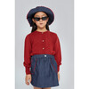 Cecilia Denim Skirt, Blue - Skirts - 2