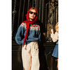 Greta Nordic Sweater, Dark Blue - Sweaters - 5
