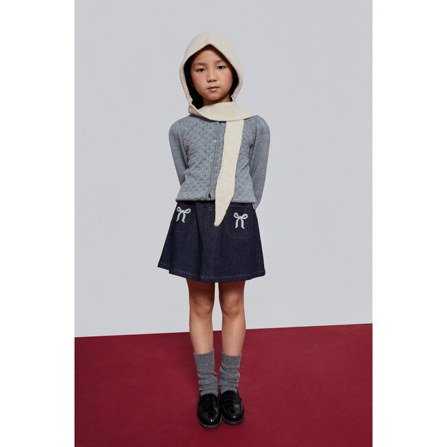 Mariane Denim Skirt, Dark Blue - Skirts - 2