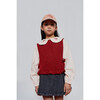 Maca Openwork Waistcoat, Red - Vests - 2