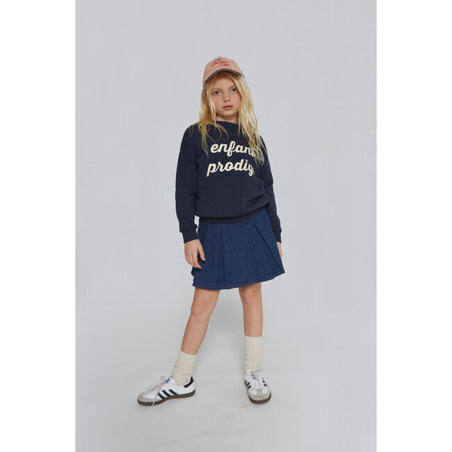 Nina Denim Skirt, Blue - Skirts - 3
