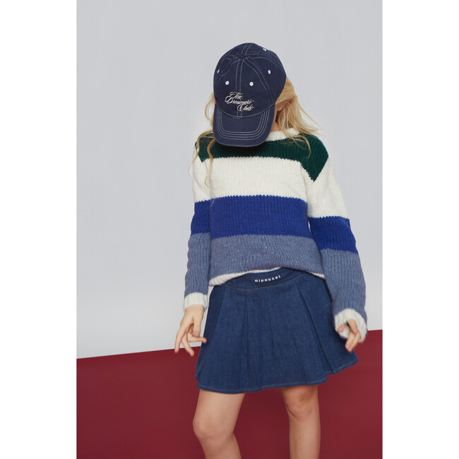 Nina Denim Skirt, Blue - Skirts - 4