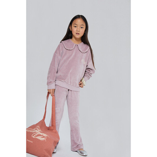 Aurora Velvet Pant, Mauve - Pants - 2
