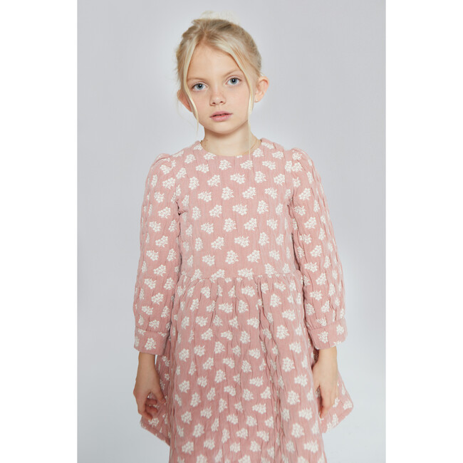Anita Flower Dress, Faded Rose - Dresses - 2