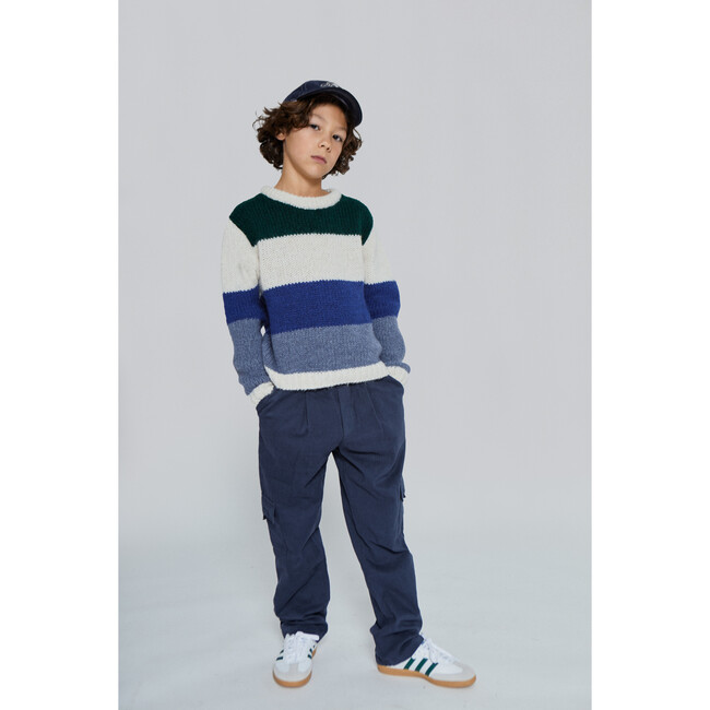 Alina Sweater, Blue/Green - Sweaters - 2
