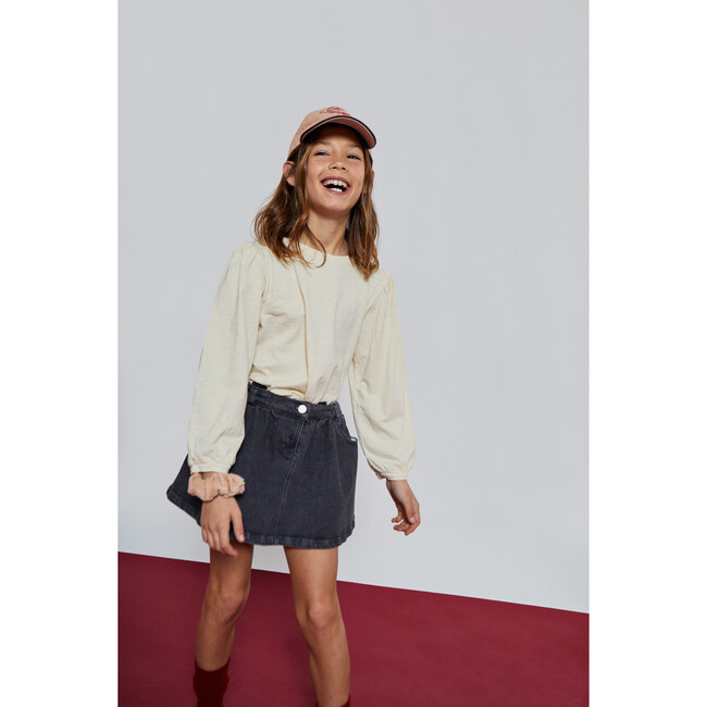Andrea Denim Skirt, Grey - Skirts - 2
