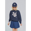 Adela Felpa Sweatshirt, Dark Blue - Sweatshirts - 2