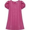 Faux Leather Dress, Pink - Dresses - 1 - thumbnail