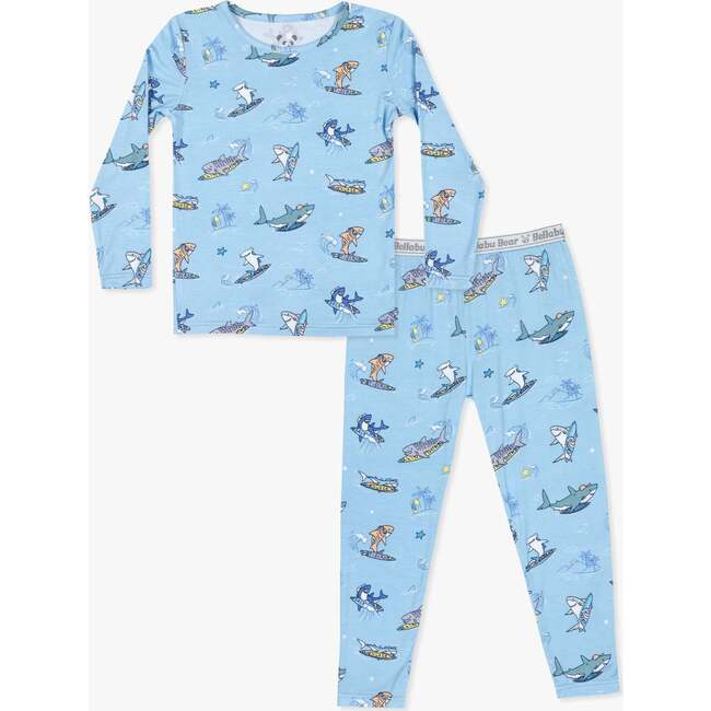Shark School Kids Pajamas, Blue