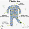 Pirate Cove Bamboo Convertible Footie, Blue - Footie Pajamas - 2