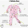 Mermaid Lagoon Bamboo Convertible Footie, Blue - Footie Pajamas - 2