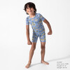 Pirate Cove Kids Pajama Short Set, Blue - Pajamas - 4