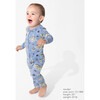 Pirate Cove Bamboo Convertible Footie, Blue - Footie Pajamas - 4