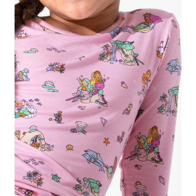 Mermaid Lagoon Kids Pajamas, Blue - Pajamas - 3