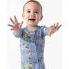 Pirate Cove Bamboo Convertible Footie, Blue - Footie Pajamas - 5