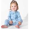 Shark School Bamboo Convertible Footie, Blue - Footie Pajamas - 6