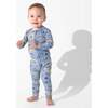 Pirate Cove Bamboo Convertible Footie, Blue - Footie Pajamas - 6
